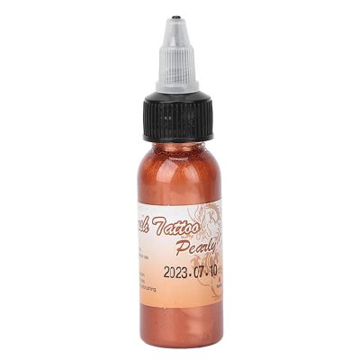 Water Based Innovative DIY Temporary Body Paint Makeup for Festival Stage Party 30ml(Pearl orange)