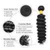 10A Grade Virgin Human Hair Bundles For Women Brazilian Body Wave Bundles Weave 12-30 Inches Hair Human Bundles Curly Bundles 100% Unprocessed Weave Hair Bundles FACE MIRACLE (Deep Wave, 1B Natural Hair-12"inches) view 2