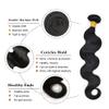 10A Grade Virgin Human Hair Bundles For Women Brazilian Body Wave Bundles Weave 12-30 Inches Hair Human Bundles Curly Bundles 100% Unprocessed Weave Hair Bundles FACE MIRACLE (Body Wave, 1B Natural Hair-16"inches) view 2