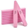 10 Pcs Nail Buffers Blocks Double Sided Nail Files 100/180 Grit for Acrylic/Natural Nails, Pink view 1