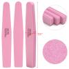 10 Pcs Nail Buffers Blocks Double Sided Nail Files 100/180 Grit for Acrylic/Natural Nails, Pink view 2