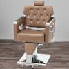 BarberPub Barber Chair Reclining Salon Chair for Hair Stylist, Antique Hair Spa Salon Styling Beauty Equipment 8132 (Gold) view 2