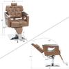 BarberPub Barber Chair Reclining Salon Chair for Hair Stylist, Antique Hair Spa Salon Styling Beauty Equipment 8132 (Gold) view 3