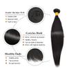 10A Grade Virgin Human Hair Bundles For Women Brazilian Body Wave Bundles Weave 12-30 Inches Hair Human Bundles Curly Bundles 100% Unprocessed Weave Hair Bundles FACE MIRACLE (Straight Wave, 1B Natural Hair-12"inches) view 2