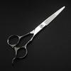Professional Hair Cutting Shears, 6inch Professional japan 440c Flower handle cut hair scissors cutting barber haircut thinning shears hairdressing scissors (Color : Set) view 2