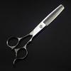 Professional Hair Cutting Shears, 6inch Professional japan 440c Flower handle cut hair scissors cutting barber haircut thinning shears hairdressing scissors (Color : Set) view 3