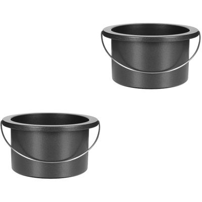 FOMIYES 2pcs Non-Stick Wax Melting Bowl Aluminum Wax Pot for Hair Removal Melting Container for Supplies and Easy Cleaning