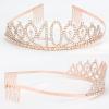 40th Birthday Sash & Rhinestone Crown Kit- Happy 40th Birthday Gifts Women 40th birthday decorations women (AB rose gold) view 2