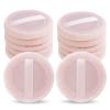 Sibba 12 Pcs Loose Powder Puff Pink Cotton Pads Face Body Makeup Velour with Ribbon Applicators Setting Round Make Up Eyeshadow Concealer Cosmetics Sponge view 1