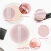 Sibba 12 Pcs Loose Powder Puff Pink Cotton Pads Face Body Makeup Velour with Ribbon Applicators Setting Round Make Up Eyeshadow Concealer Cosmetics Sponge view 3