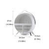 YQBUER Makeup Storage Organizer Portable Makeup Storage Box Skincare Storage Box Makeup Mirror with Light Cosmetics Display Stand for Bathroom Bedroom Dresser Cosmetic Organizer view 2