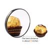 10X Magnifying Makeup Mirror with 1 Tweezers Portable Round Mirror 2 Suction Cups Travel Set for Eyebrow Tweezing Blackhead Blemish Removal Bathroom Magnified Cosmetic Mirror (Diameter 4.3 inches) view 2