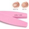20 Pack Nail Buffers 100/180 Grit Washable Double Sided Nail Sanding Block File for Acrylic Natural Gel Nails, Pink view 3