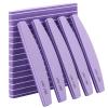 20 Pack Nail Buffer 100/180 Grit Washable Double Sided Nail Sanding Block File for Acrylic Natural Gel Nails, Purple view 1