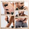 EiLVEEY Electric Bikini Trimmer for Women - 5 in 1 Rechargeable Electric Razors for Women, IPX7 Waterproof Pubic Hair Trimmer, Painless Womens Body Shaver, Facial Razor & Nose Hair Shaver, Black view 2