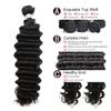 10A Grade Deep Wave Hair Bundles for Black Women 97g Per Bundle Double Weft Unprocessed Human Hair Bundles Brazilian Remy Virgin Hair Extensions Natural Color for African American Woman Can Be Dyed and Bleached (12/14/16, deep wave) view 4