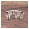 AS 10pcs 12/15/20 Teeth Gold Color Hair Comb Hairpin Wedding Hair Accessories Jewelry Making Metal Bridal Hair Combs Craft DIY D730 (Metal Color : Silver Color 20T) view 1