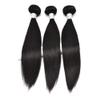 10A Grade Straight Hair Bundles for Black Women 97g Per Bundle Double Weft Unprocessed Human Hair Bundles Brazilian Remy Virgin Hair Extensions Natural Color for African American Woman Can Be Dyed and Bleached (14/16/18, straight wave) view 2