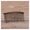 AS 10pcs 12/15/20 Teeth Gold Color Hair Comb Hairpin Wedding Hair Accessories Jewelry Making Metal Bridal Hair Combs Craft DIY D730 (Metal Color : Antique Bronze 20T) view 1