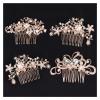 AS 10pcs 12/15/20 Teeth Gold Color Hair Comb Hairpin Wedding Hair Accessories Jewelry Making Metal Bridal Hair Combs Craft DIY D730 (Metal Color : Antique Bronze 20T) view 3