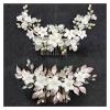 AS 10pcs 12/15/20 Teeth Gold Color Hair Comb Hairpin Wedding Hair Accessories Jewelry Making Metal Bridal Hair Combs Craft DIY D730 (Metal Color : Antique Bronze 20T) view 4
