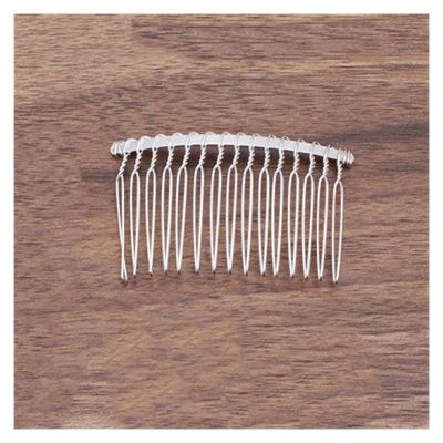 AS 10pcs 12/15/20 Teeth Gold Color Hair Comb Hairpin Wedding Hair Accessories Jewelry Making Metal Bridal Hair Combs Craft DIY D730 (Metal Color : Silver Color 15T)