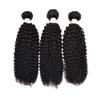10A Grade Kinky Curly Hair Bundles for Black Women 97g Per Bundle Double Weft Unprocessed Human Hair Bundles Brazilian Remy Virgin Hair Extensions Natural Color for African American Woman Can Be Dyed and Bleached (14/14/14, curly) view 2