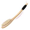 OWIIZI Bath Brush with Cellulite Massagers, Wooden Curved Long Handle Antiskid Dry Brushing Body Brush for Exfoliating, Natural Bristle Back Scrubber for Shower Use Wet or Dry for Men Women Elders view 4