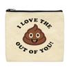 ThisWear Couples Gift For Women I Love The Poop Out Of You 2-Pack Cosmetic Accessory Bags view 2