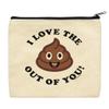 ThisWear Couples Gift For Women I Love The Poop Out Of You 2-Pack Cosmetic Accessory Bags view 4