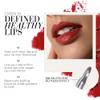 FITGLOW Beauty Vegan Lip Liner Pencil | Long-Lasting Lip Enhancer with Blending Brush | Hydrating Plumping Lip Liner | Smudge-Proof Lip Perfector | Define Shape & Fill | Red, 1.1g view 3