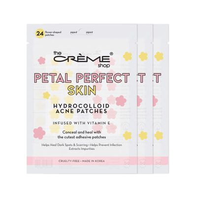 The Crme Shop Petal Perfect Skin - Hydrocolloid Acne Patches | Pink & Yellow (3 Pack)