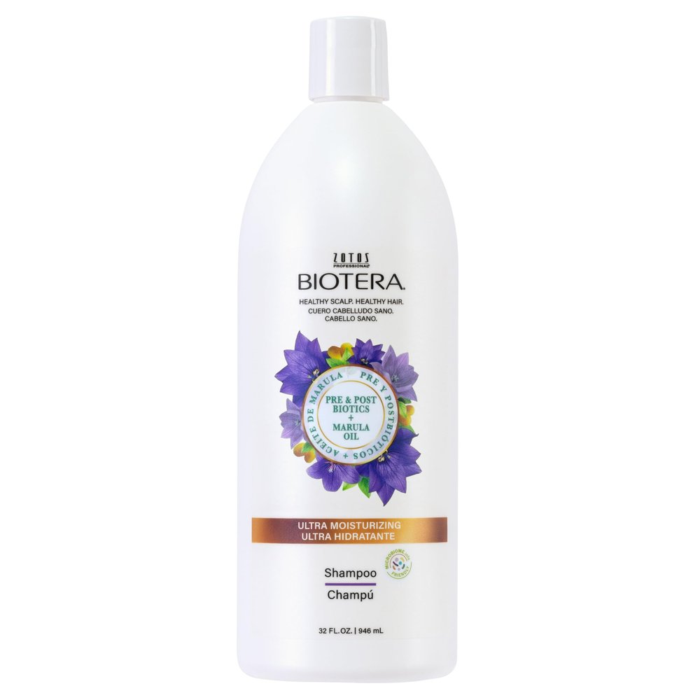 Biotera Ultra Moisturizing Shampoo | Hydrates Dry, Damaged, Coarse Hair | Microbiome Friendly | Vegan & Animal Test Free | Paraben & Sulfate Free | Color-Safe | 32 Fl Oz