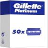 50 Gillette Platinum Double Edge Razor Blades view 1