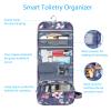 Fintie Portable Toiletry Cosmetic Travel Bag, Large Water Resistant Hanging Makeup Organizer Storage Pouch Case for Women Girls (Blooming Hibiscus) view 2