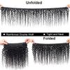 10A Brazilian Human Hair Water Wave Bundles Wet and Wavy Human Hair 3 Bundles for Black Women 18 20 22 Inch Water Curly Hair Extensions Ocean Wave Bundles Natural Black Color view 3
