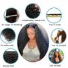 10A Brazilian Human Hair Water Wave Bundles Wet and Wavy Human Hair 3 Bundles for Black Women 18 20 22 Inch Water Curly Hair Extensions Ocean Wave Bundles Natural Black Color view 4