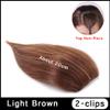 Yfsmyxgs Synthetic Invisable Seamless Hair Pads Clip In One Piece Hair Extension Lining of Natural Hair Top Side Cover Hairpiece(AJ15-A-2-30) view 2