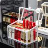 YQBUER Cosmetic Storage Box Desktop Lipstick Storage Box with lid Display Rack (Color : White) view 1