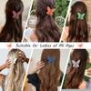 12 Pcs Cute Butterfly Claw Hair Clips 2.6 Inch Non Slip Matte Jaw 12 Colors Strong Hold Butterfly Hair Clamps for Women Girls Thick Thin Hair view 2