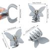 12 Pcs Cute Butterfly Claw Hair Clips 2.6 Inch Non Slip Matte Jaw 12 Colors Strong Hold Butterfly Hair Clamps for Women Girls Thick Thin Hair view 3