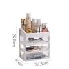 YQBUER Cosmetic Storage Box Jewelry Container Make Up Case Makeup Brush Holder Organizers Drawers Cosmetic Storage Box Rack (Color : 3 Layer) view 2