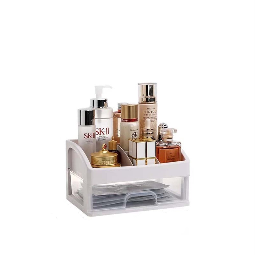 YQBUER Cosmetic Storage Box Jewelry Container Make Up Case Makeup Brush Holder Organizers Drawers Cosmetic Storage Box Rack (Color : 1 Layer)