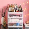 YQBUER Cosmetic Storage Box Jewelry Container Make Up Case Makeup Brush Holder Organizers Drawers Cosmetic Storage Box Rack (Color : 1 Layer) view 3