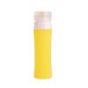 DECHOUS Portable Silicone Travel Bottle Dispenser Refillable Containers for Lotion Soap Wash Yellow for Camping and Travel Leakproof Design Easy-fill Wide Mouth view 1