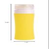 DECHOUS Portable Silicone Travel Bottle Dispenser Refillable Containers for Lotion Soap Wash Yellow for Camping and Travel Leakproof Design Easy-fill Wide Mouth view 4