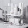 YQBUER Cosmetic Storage Box Cosmetic Storage Box Transparent mask Lipstick Brush Box Desktop Household Skin Care Products Dressing Table Finishing Rack (Color : Transparent 2 Packs) view 1