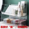 YQBUER Cosmetic Storage Box Cosmetic Storage Box Transparent mask Lipstick Brush Box Desktop Household Skin Care Products Dressing Table Finishing Rack (Color : Transparent 2 Packs) view 3