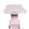 Beauty Equipment Cart Beauty Rolling Trolley Cart Equipment Mobile Salon Spa Service Instrument Multi-Purpose Aluminum Alloy Barbershop Trolley Cart with Wheels and Tray(Pink) view 3