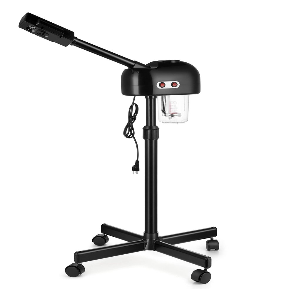 Beautynao Facial Steamer Rolling On Wheels Professional Spa Beauty Salon for Skin Care(Black)